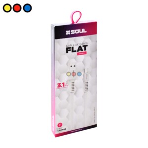 Cable Usb Flat 3.1 A 1.2M Tipo C Soul