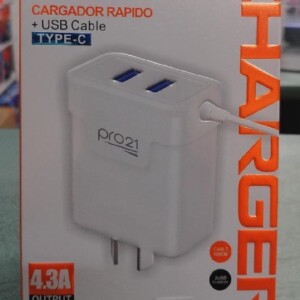 Cargador Tipo C Pro 21 4.3A