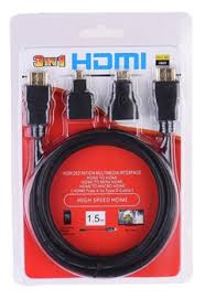 Cable Hdmi 3 Entradas Ibek Ex01260