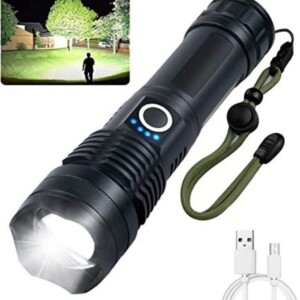 Mini Linterna Recargable Caja Azul