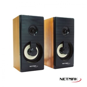 Parlante Madera 19 Cm Usb 2.0 Marron