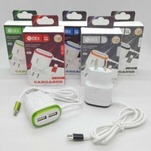 Cargador V8 Micro Usb 3.8A - Ibek Modelo 3802
