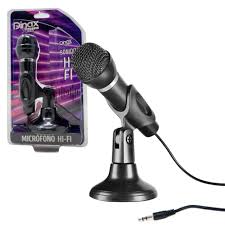 Microfono Con Cable Y Base Hifi Dinax