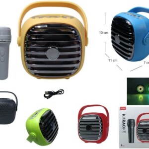 Parlante 3 Pulgadas Karaoke Con Microfono