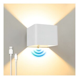 Led De Pared Calido Bidireccional Con Sensor