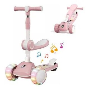 Monopatin con asiento y luz