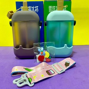 Botella helado con stickets