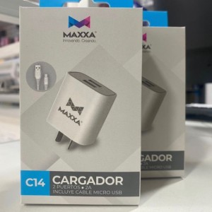 Cargador MAXXA C14 - V8 - 2 puertos USB