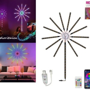 Tira Led Fuego Artificial RGB Audioritmica