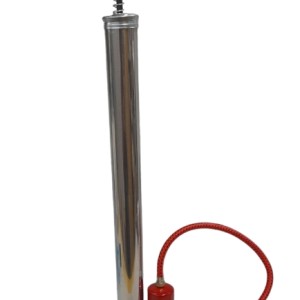 Inflador De Pie Largo Metal