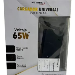 Cargador universal 65W - Tipo C - NM-1265