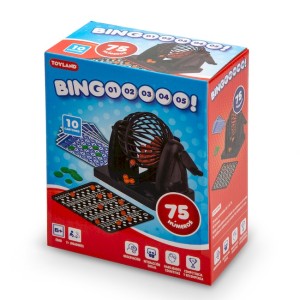 Juego de Mesa Bingo con Bolillero 75 Numeros
