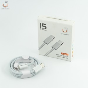 Cable Juhuaxin JU-UX15 PD65W 1M Tipo C a Tipo C