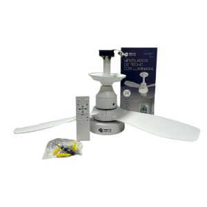 VENTILADOR DE TECHO CON LUZ FRIA / CALIDA