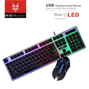 Teclado y mouse con cable MK-1005