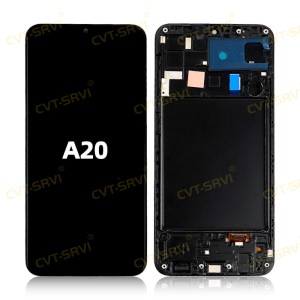 Modulo Cvt Sam A20 Oled Pantalla Grande Con Marco