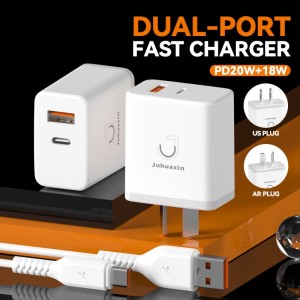Cargador Juhuaxin JU-P05 QC3.0 20W con cable USB