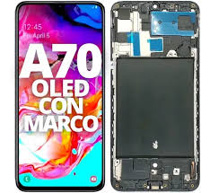 MODULO CVT SAM A70 OLED TAMANO ORIGINAL con MARCO