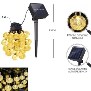 Guirnalda Estaca Solar Calida