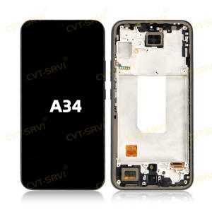 MODULO CVT SAM A34 OLED TAMANO ORIGINAL CON MARCO